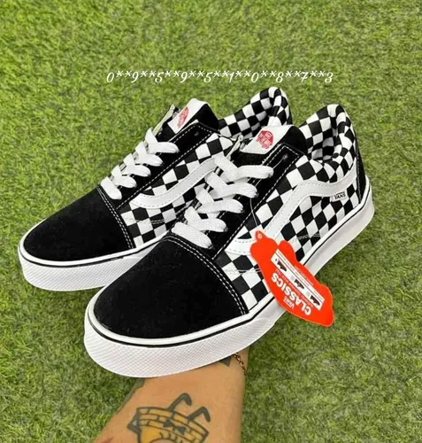 zapatos vans a cuadros originales