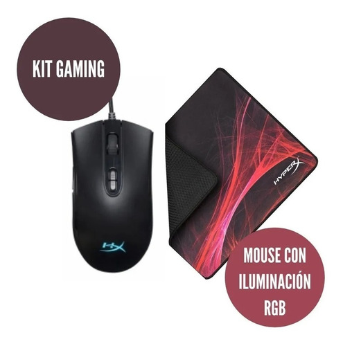 Kit Gaming Hyperx Mouse Pulsefire Core/mousepad Fury S Speed