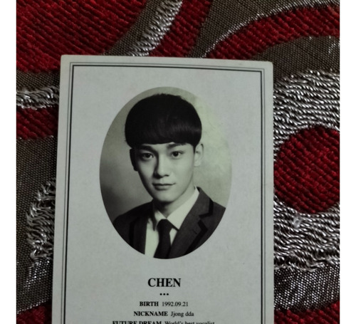 Exo M Chen Xoxo Kiss Hug Photocard Only Kim Jongdae