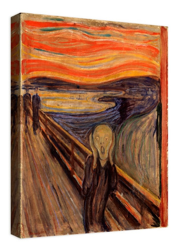 Cuadro Decorativo Canvas Moderno El Grito Edvard Munch