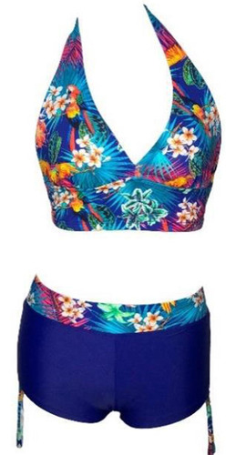 Bikini Busier Con Short Azul Gl-28 Color Azul