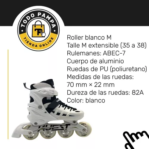 Patines 4 ruedas extensibles para niños con ruedas de PVC