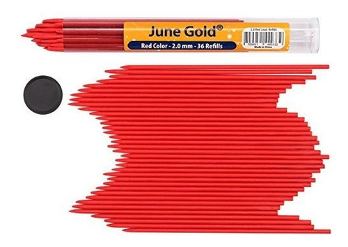 June Gold Repuesto De Grafito, Rojo
