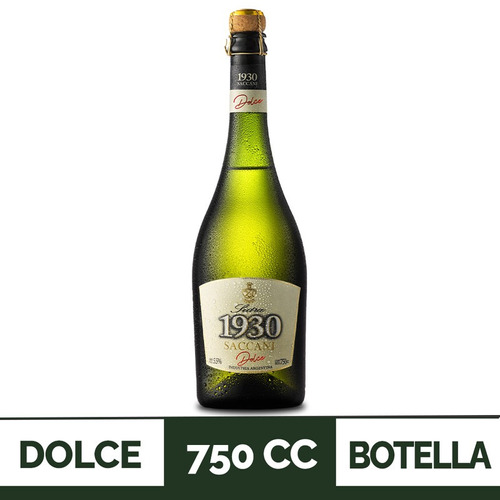 Sidra Saccani dolce 1930 volumen de alcohol 5,5% 750ml