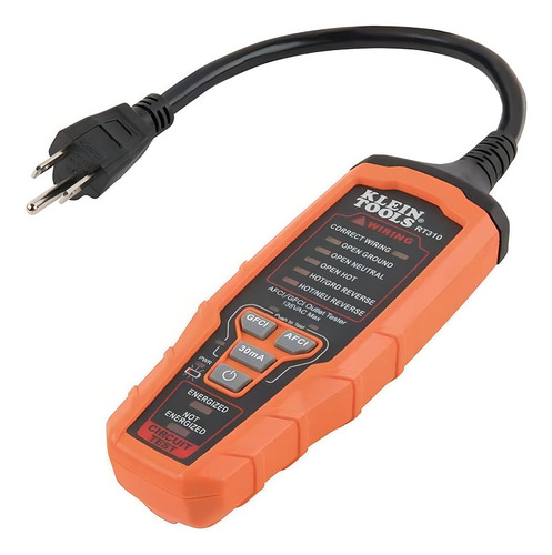 Klein Tools Rt310 - Testador de receptáculos de saída Afc