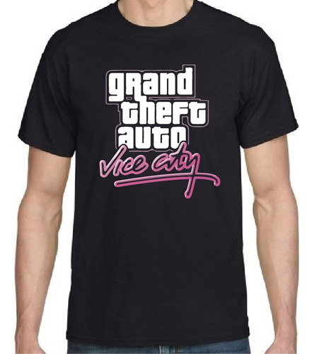 Polera Gta Vice City Grand Theft Auto Hombre Mujer Algodón