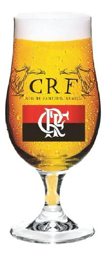 Taça Personalizada Flamengo Crf Para Chopp E Cerveja - 380ml
