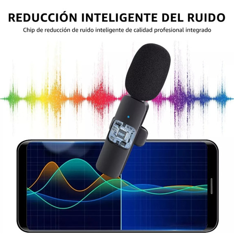2 Micrófonos Inalámbrico Mini Lavalier Compacto Solapa Usb C