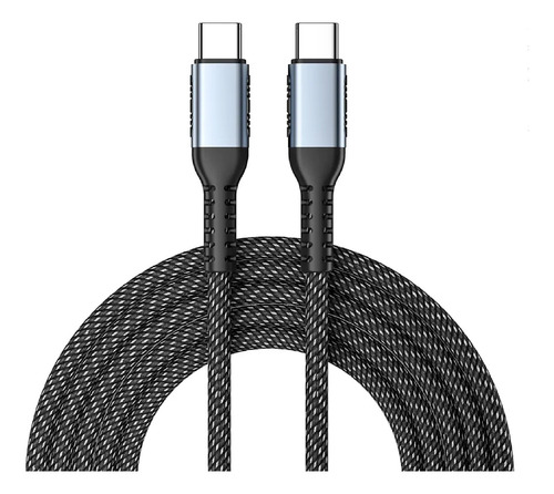 Imagen 1 de 10 de Cable De Carga Usb C A Usb C 2 Metros Compatible Macbook