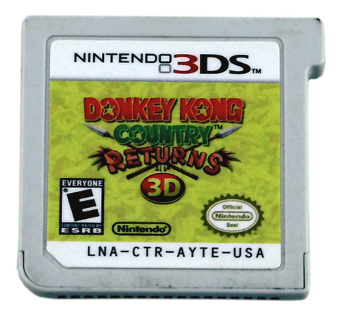 Donkey Kong Country Returns 3d Nintendo 3ds Original