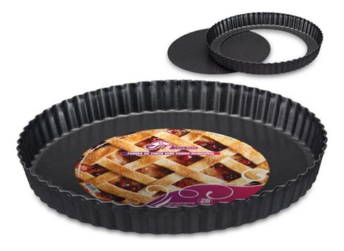 Forma Antiaderente 24cm Com Fundo Removível Para Torta Bolo