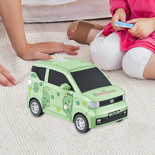 Mealheiro Em Forma De Carro Com Brinquedos Educativos Verde