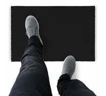 Comprar Tapete Capacho De Vinil Liso Higiene 450x60cm Preto