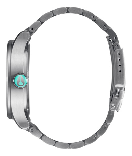 Reloj Nixon Sentry Ss A356 Plateado/turquesa Para Hombre