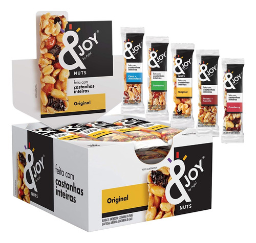 Barra Mixed Nuts &joy  Cx C/12 Un.  Escolha Os Sabores