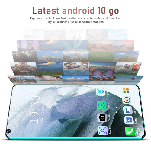 Imagen 4 de 10 de S21 Teléfono Inteligente De Pantalla Grande De 6.1 Pulgadas