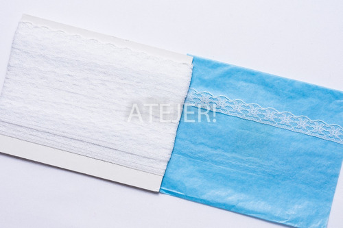Imagen 4 de 6 de Puntilla Mercería Nylon Art 1599 De 15mm X 20 Metros