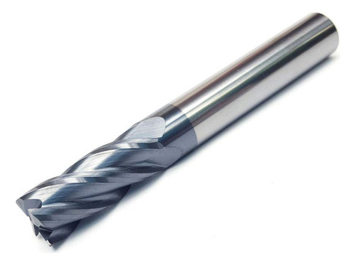 Joleully 1/2 Carbide Square End Mill, Hrc 45 Grados De Un S