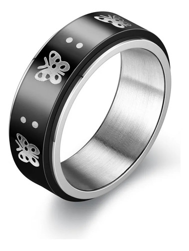 Anillo Para Mujer Y Hombre Moon Fidgets Rings Trend Punk Rin