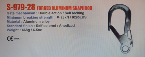 Mosqueton De Aluminio Forjado 6295lbs + Cabo De Anclaje Petz