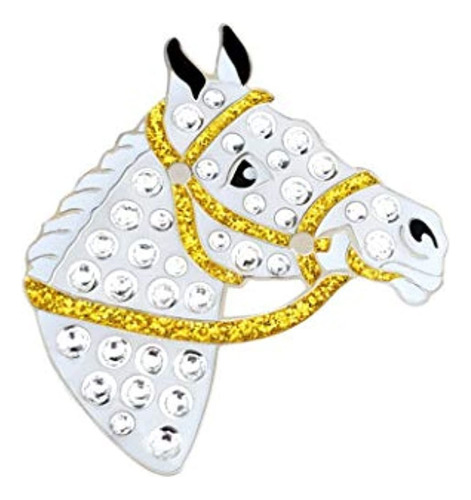 Navika Horsehead Cristal De Swarovski Y Marcador De Bola Bri