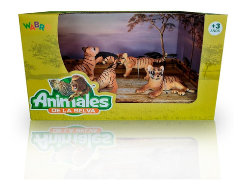 Playsets Animal World Cachorros Tigres Pack X 4