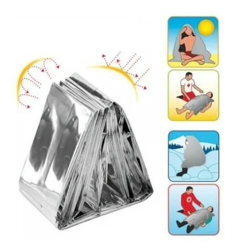 Cobertor Manta Térmica Aluminizado Isolante Emerg Resgate
