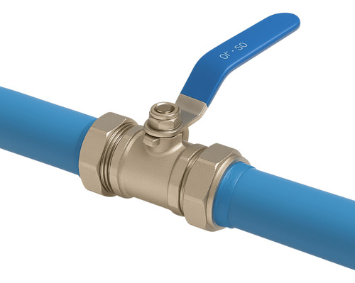 Registro Esfera Ppr Azul 20mm Para Rede De Ar Comprimido
