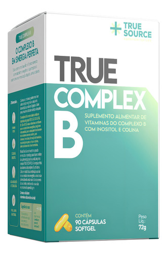 True Complex B - 90 Cápsulas - True Source