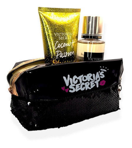 Set De Porta Maquillaje Crema Y Splash Victoria's Secret