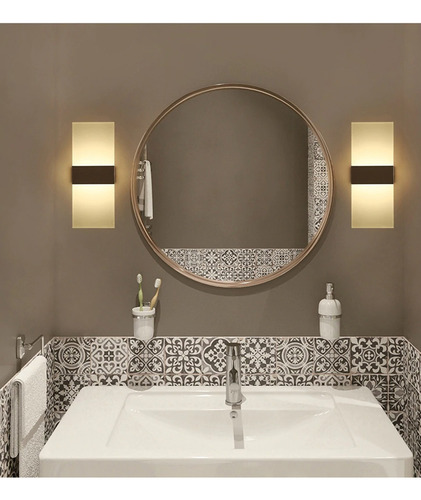Lâmpada De Parede Para Quarto Com Luzes Led Brancas De