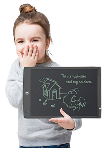 Tableta Gráfica Escritura Lcd Led Inteligente Para Niños 12 