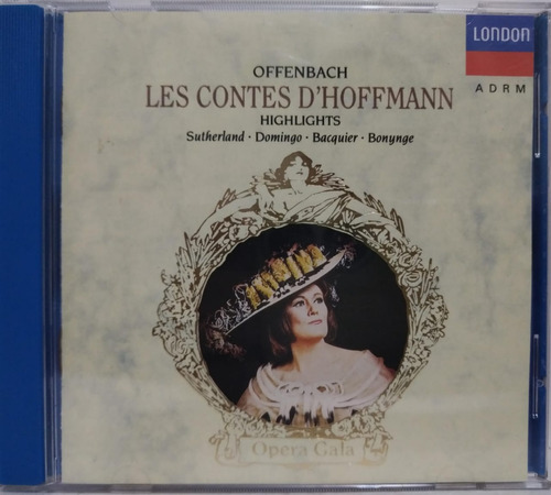 Offenbach  Sutherland  Domingo  Bacquier  Highlights Cd