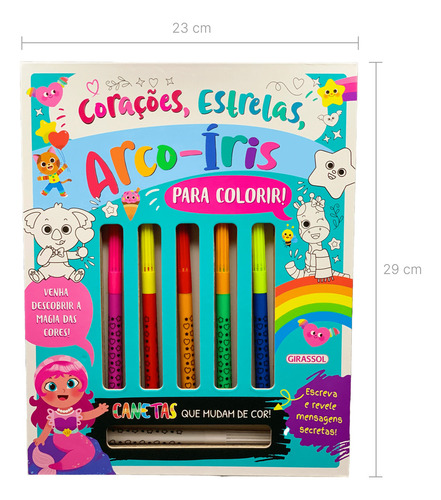 Colored Mania: corazones, estrellas y arcoíris: ¡para colorear con bolígrafos que cambian de color!