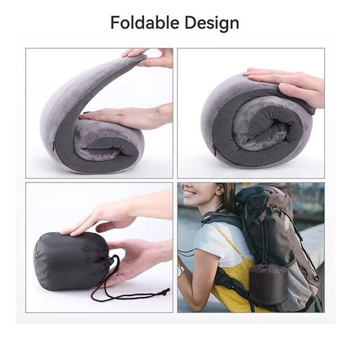 Almohada De Viaje Con Soporte Ajustable Para El Cuello