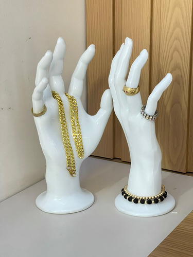 Organizador Mano Maniquí Joyas Anillo Pulseras Exhibidor