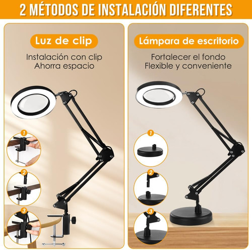 Lámpara De Lupa Iluminada Con Led, 10x