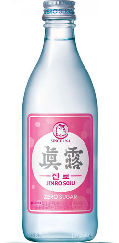 Bebida Coreana Soju Jinro 360ml Chum Churum Sugar Pink
