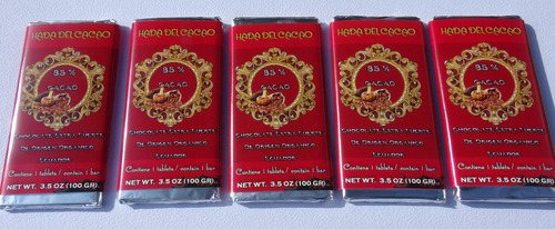 Imagen 3 de 4 de Chocolate 300 Gr 85% Cacao Vegan Keto Cetogenico Stevia S/t
