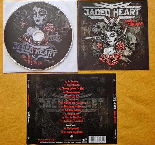 Jaded Heart - Guilty By Design ( Hard Rock, Con Bonus)