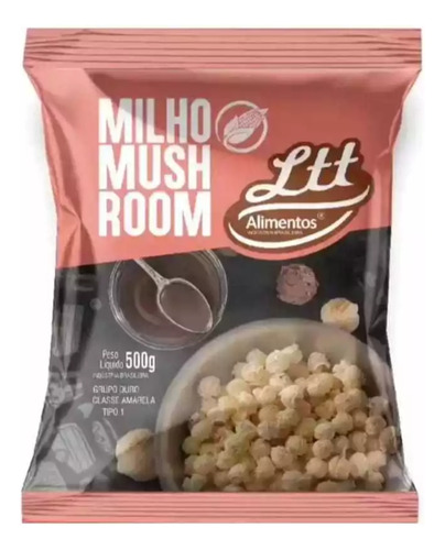Milho Pipoca Mushroom Redonda Gourmet 9kg Fardo