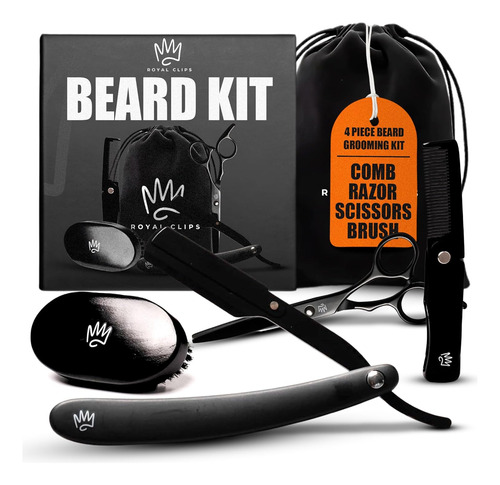 Royal Clips Kit Para Barba | Kit De Aseo De Barba De 4 Pieza