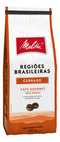 Café Torrado e Moído Cerrado Melitta Gourmet Regiões Brasileiras Pacote 250g