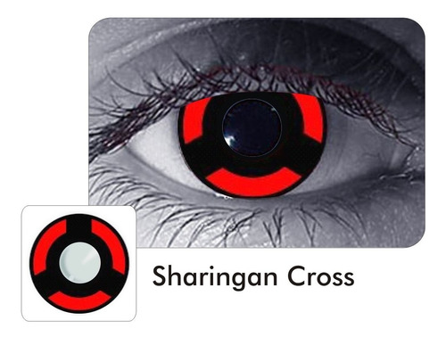  Lentes Locos Cross Sharingan Madara Crazy Lentes Halloween 