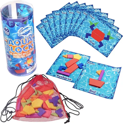 Aqua Blocks Pool Diving Game 40 Juguetes De Hundimient...