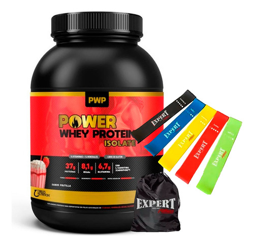 Suplemento Pwp Whey Protein Isolate 908g + Theraband! El Rey
