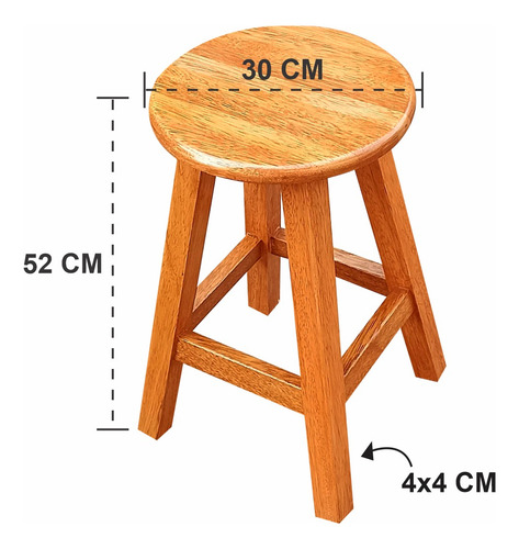 Banco Circular,madera Tornillo,modelo Bc4-52