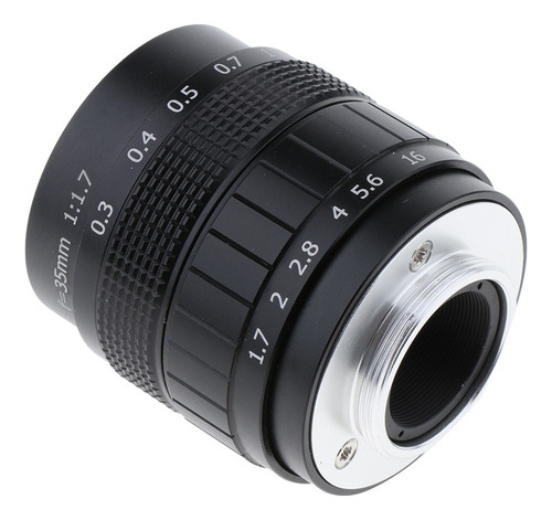 Li Câmera Digital 35mm Lente Cctv Com Anel Acessório