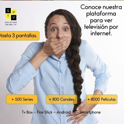 Servicio De Iptv Televisión Por Internet Solo Tv Box O Fire