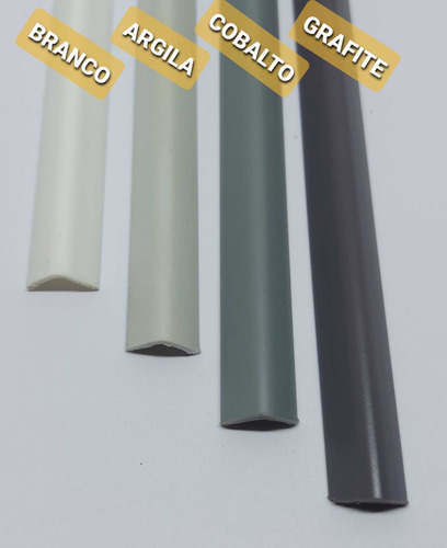 Kit- 20 Barra De Cantoneira Pvc, 15x15mm, Adesiva Barra 3mt